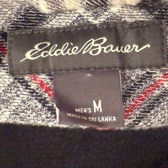 Eddie Bauer Women SZ M Cotton Plaid Button up - Picture 7 of 8